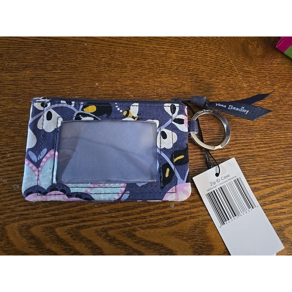 Vera Bradley Zip ID & Lanyard Set Charmont Meadow Cotton NWT‎ Work School